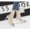 Low Korean Style Shoes Side Buckle High-Heeled Shoes For Women