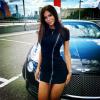 Package Hip Zip Short Sleeve Slim Dress