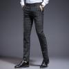 Plaid Summer Casual Pants Slim Long Pants For Men