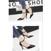 Pointed Korean Style Sandals Low High-Heeled Shoes For Women
