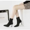 Pointed Side Zipper Martin Boots Sexy Boots