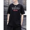 Short Sleeve Summer Couples T-Shirt Korean Style Loose Tops For Men