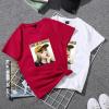 Short Sleeve White Couple Clothes Korean Style Tops