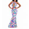 Slim Printing Fashion Dress Dovetail Stunning Long Dress