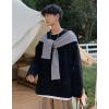 Student Pullover T-Shirt Shirt Collar Denim Coat For Men