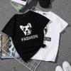 Summer Korean Style Tops Loose White Couple Clothes